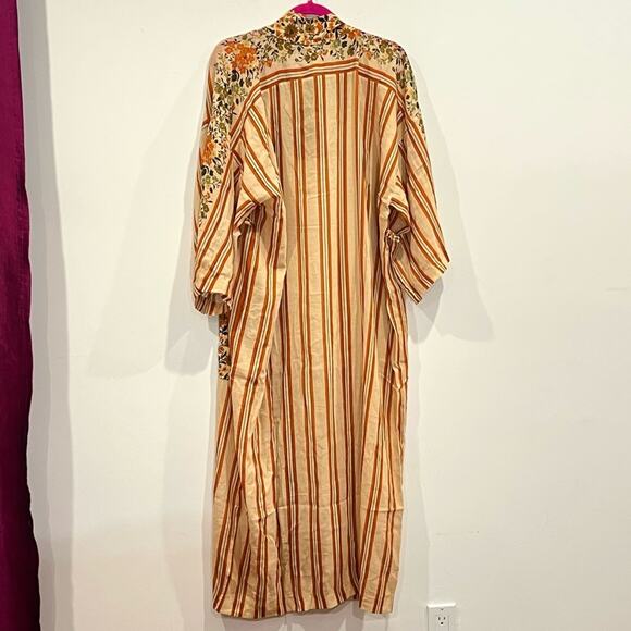 NEW NWT Spell Impala Lily Maxi Robe Gold - Picture 2 of 10